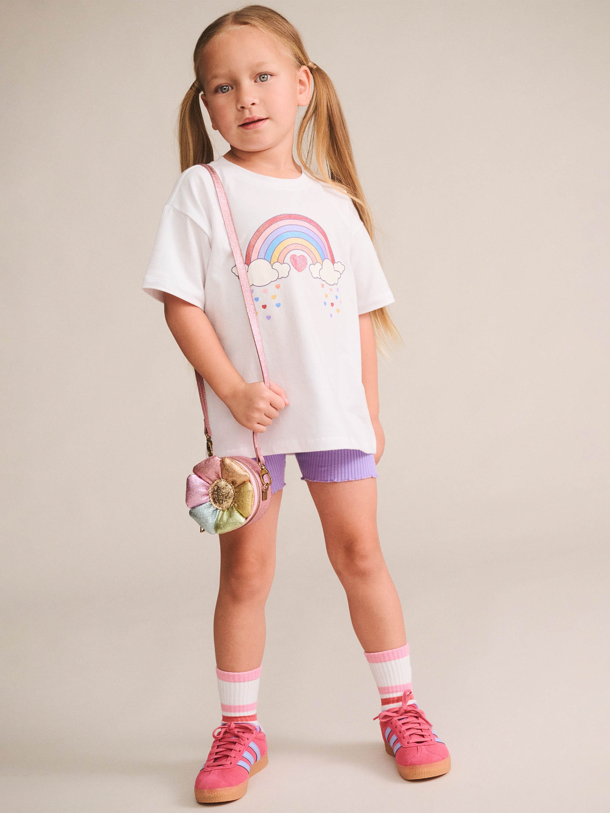 Huxbaby Girls Accessory Rainbow Flower Bag