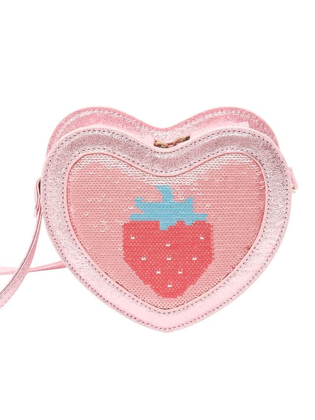 Huxbaby Girls Accessory Strawberry Sequin Heart Bag