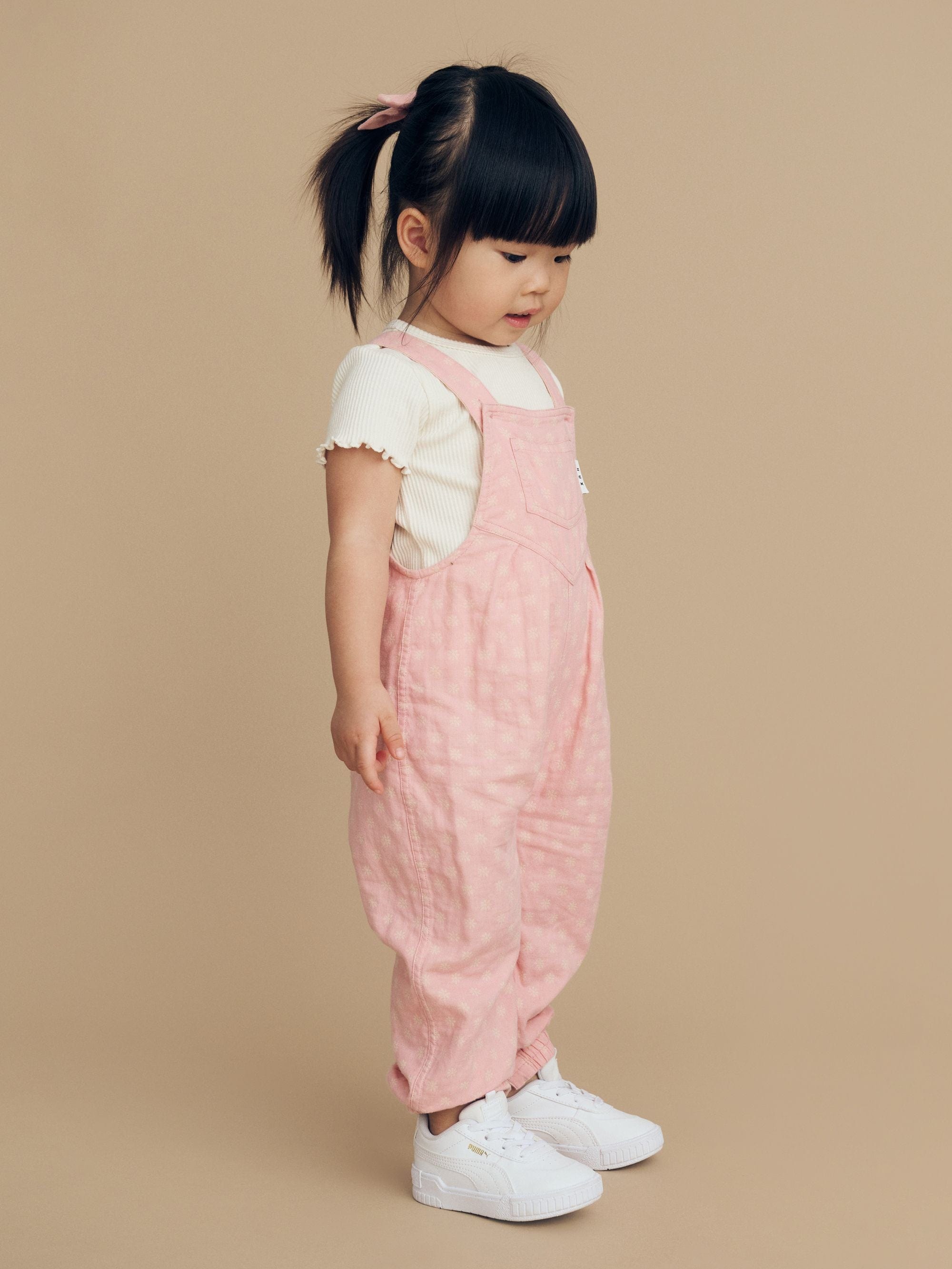 Huxbaby Girls All In One Daisy Reversible Overalls