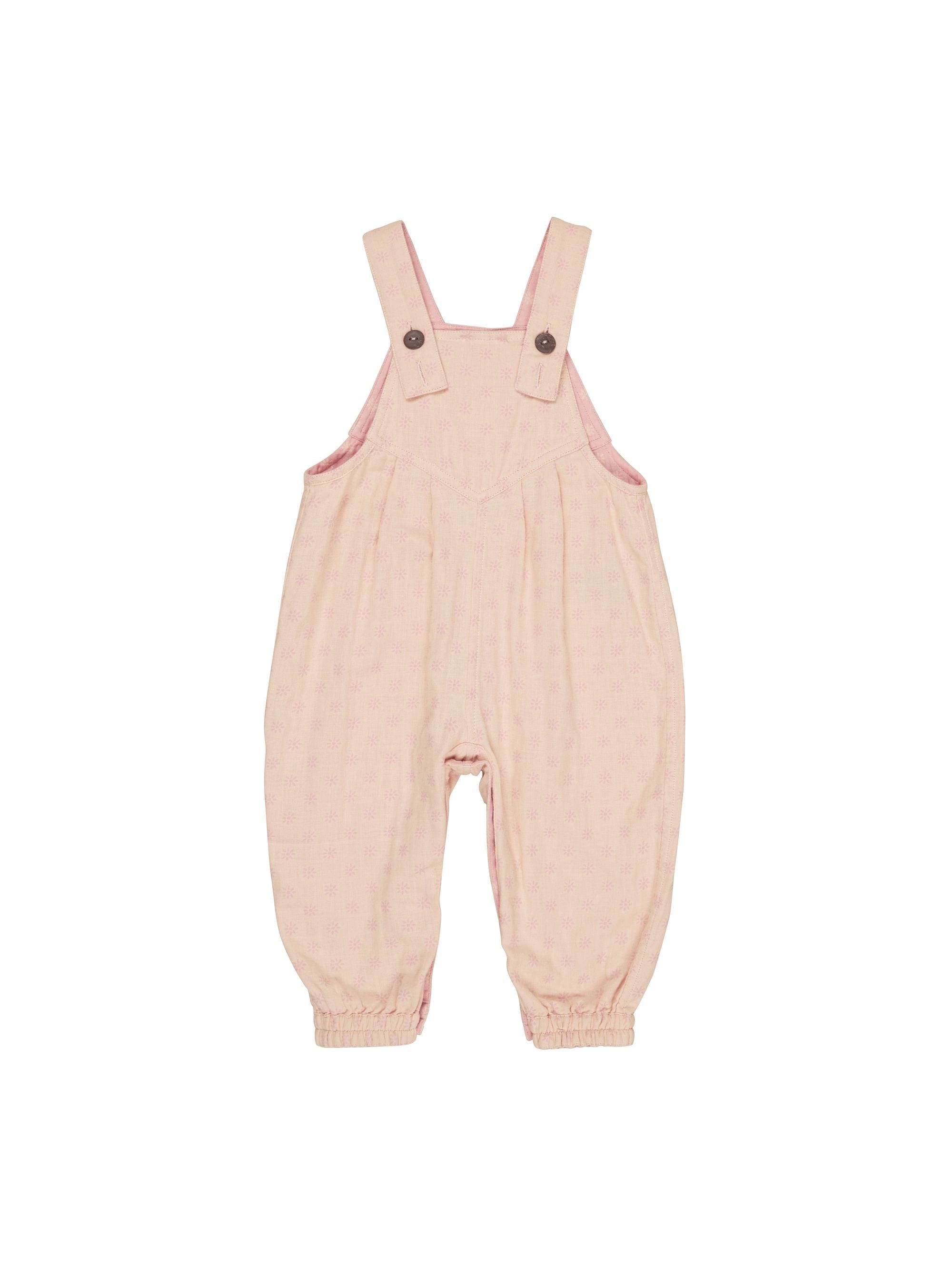 Huxbaby Girls All In One Daisy Reversible Overalls