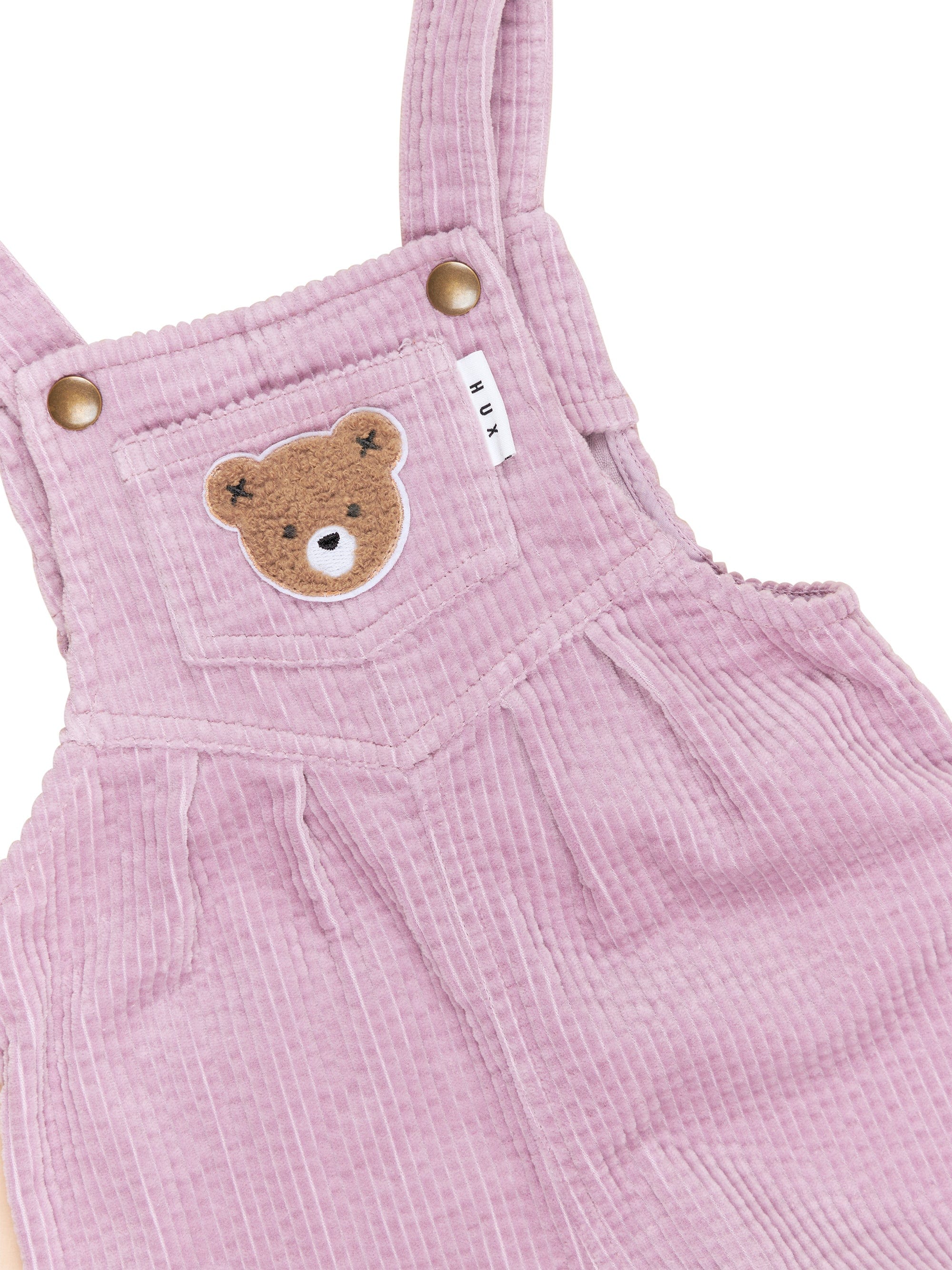 Huxbaby Girls All In One Orchid Cord Overalls