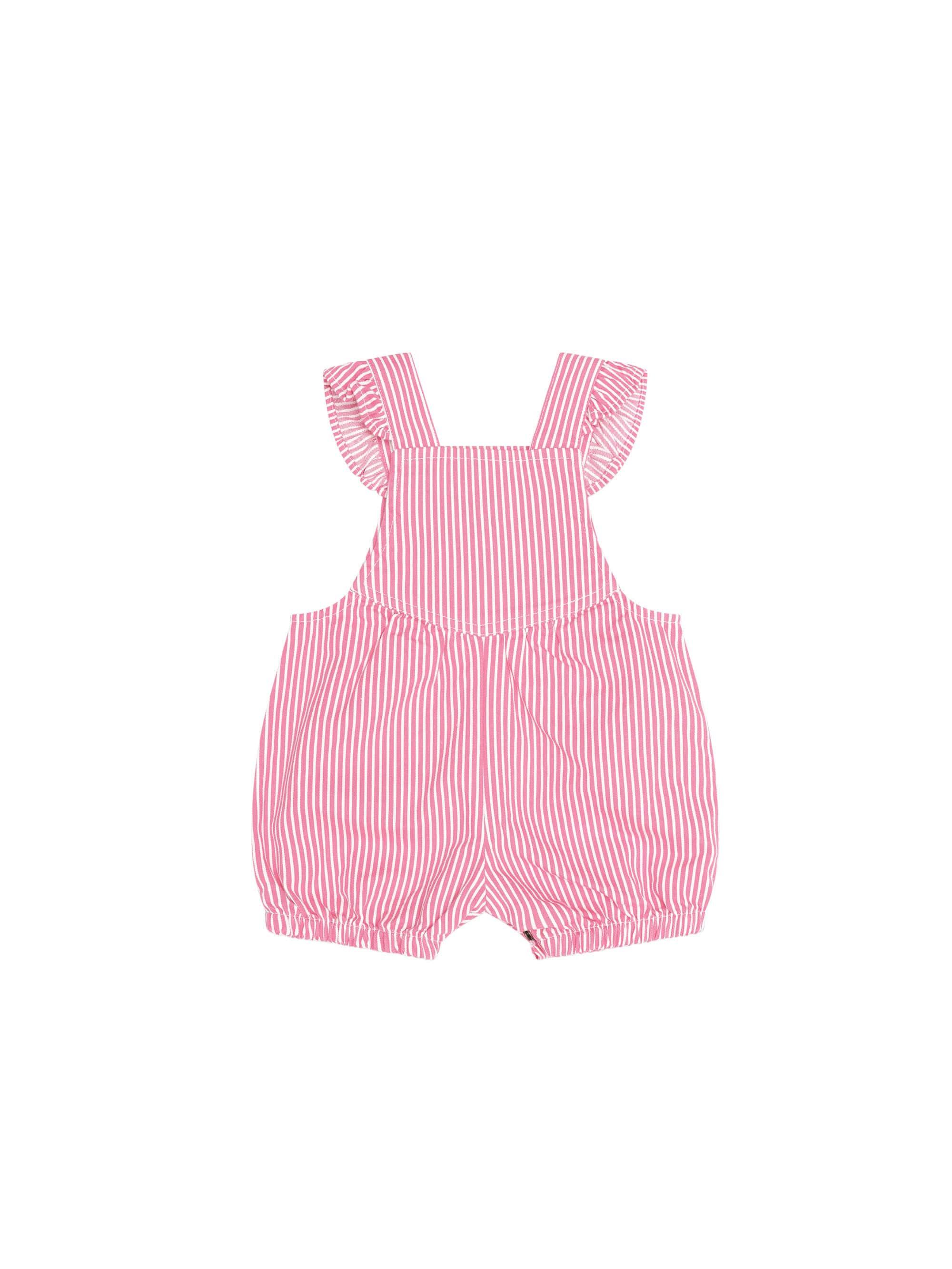 Huxbaby Girls All In One Strawberry Embroidered Stripe Playsuit