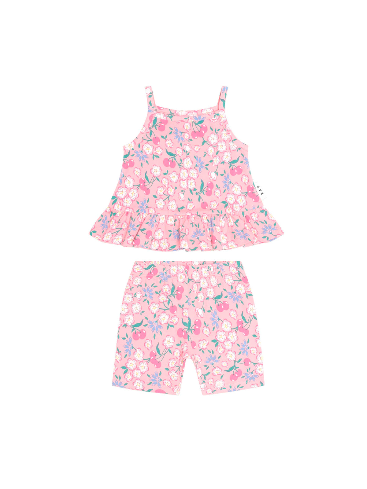 Huxbaby Girls All In One Tropical Cherry Floral 2pc Set