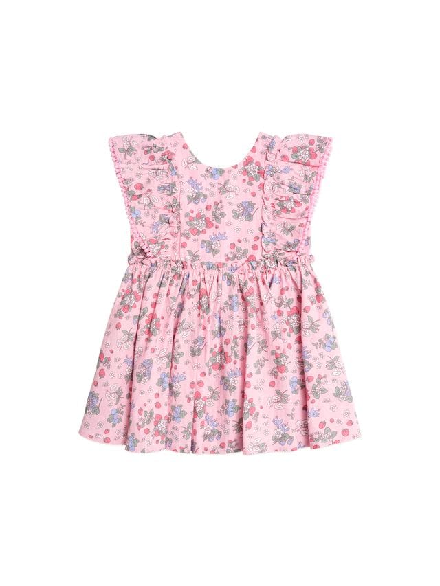 Huxbaby Girls Dress 1Y Strawberry Garden Sunday Best Dress