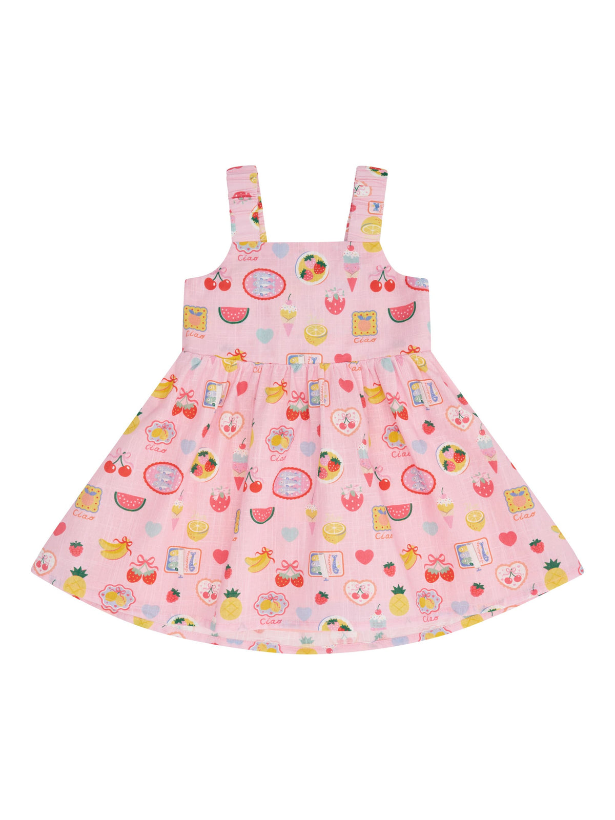 Huxbaby Girls Dress Beach Club Paradise Tie Dress