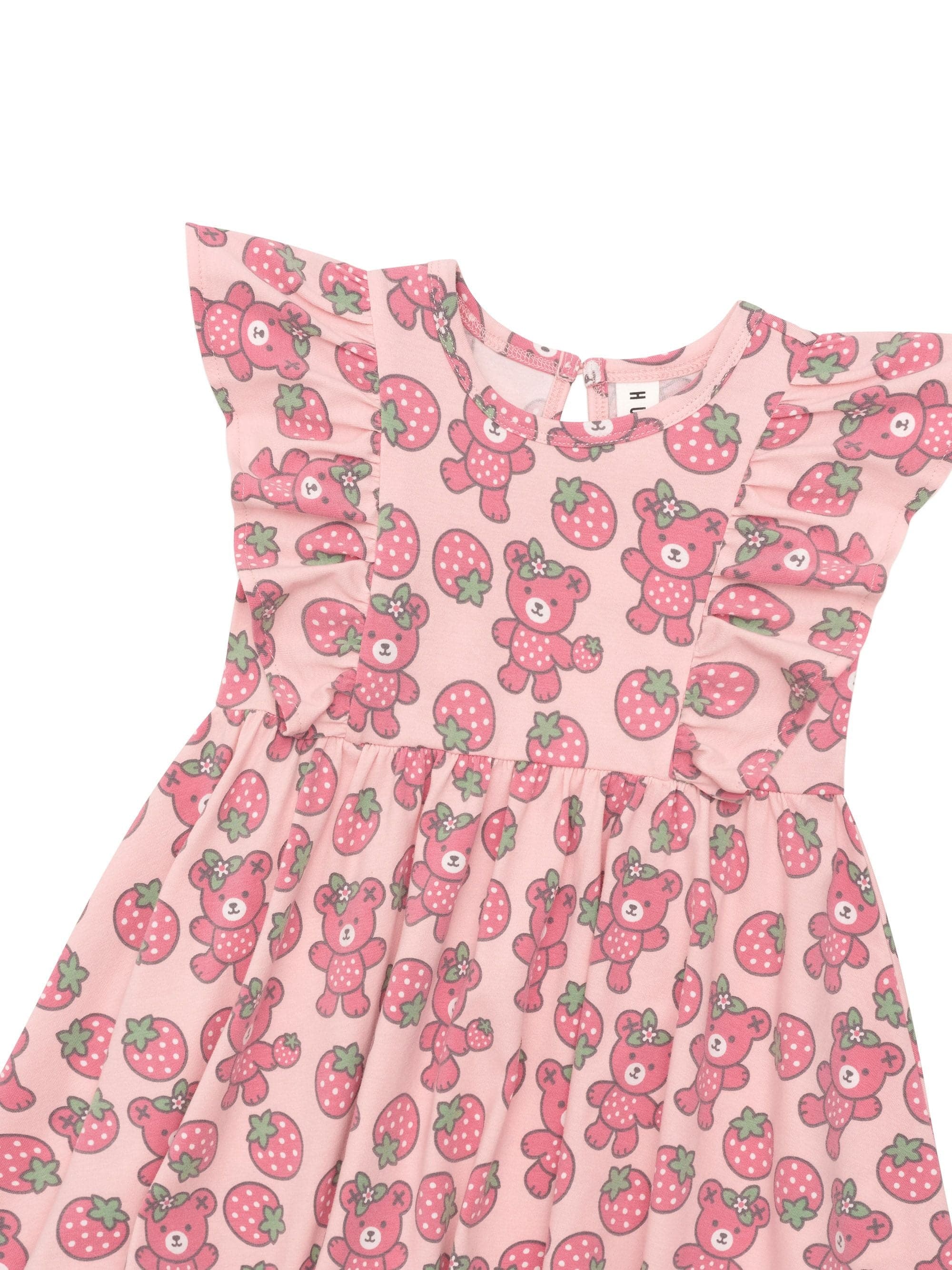 Huxbaby Girls Dress Berry Bear Frill Dress