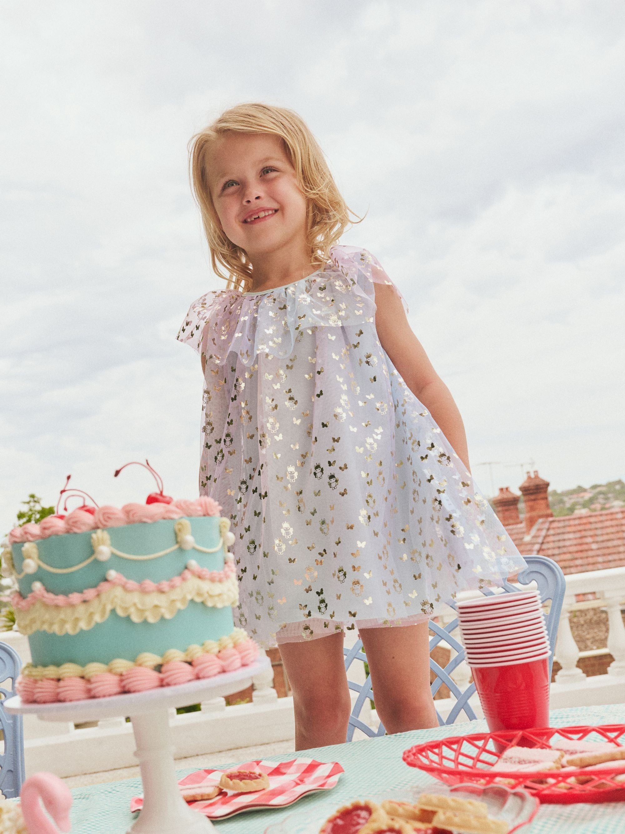 Huxbaby Girls Dress Butterfly Unicorn Wing Dress