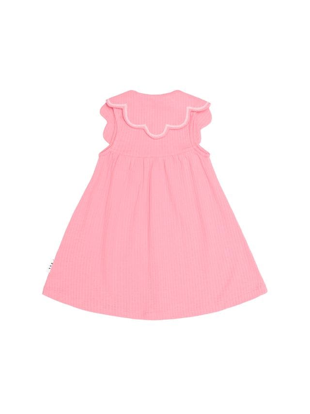 Huxbaby Girls Dress Cherry Embroidered Collar Dress