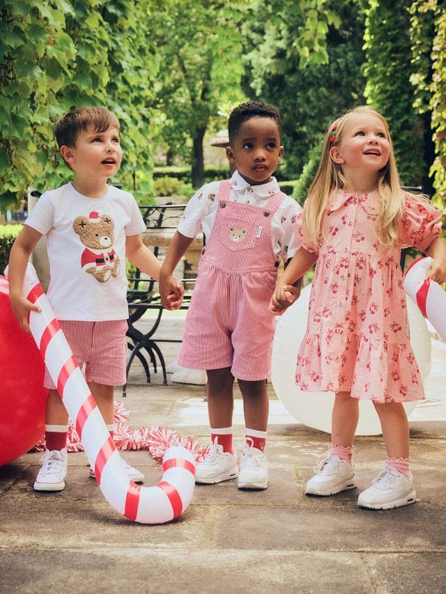 Huxbaby Girls Dress Cherry Pie Tiered Smock Dress