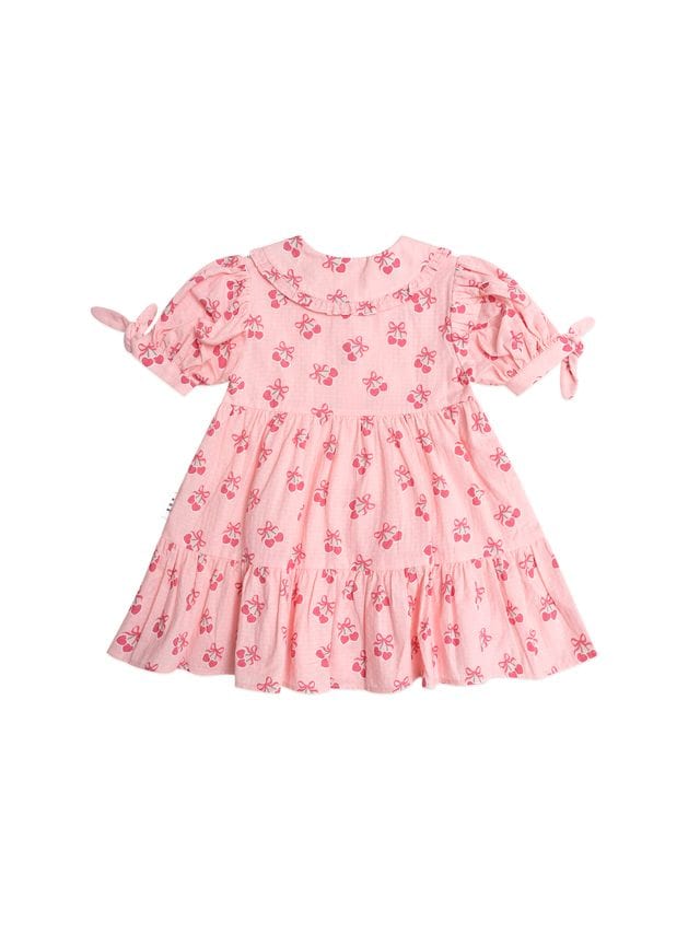 Huxbaby Girls Dress Cherry Pie Tiered Smock Dress