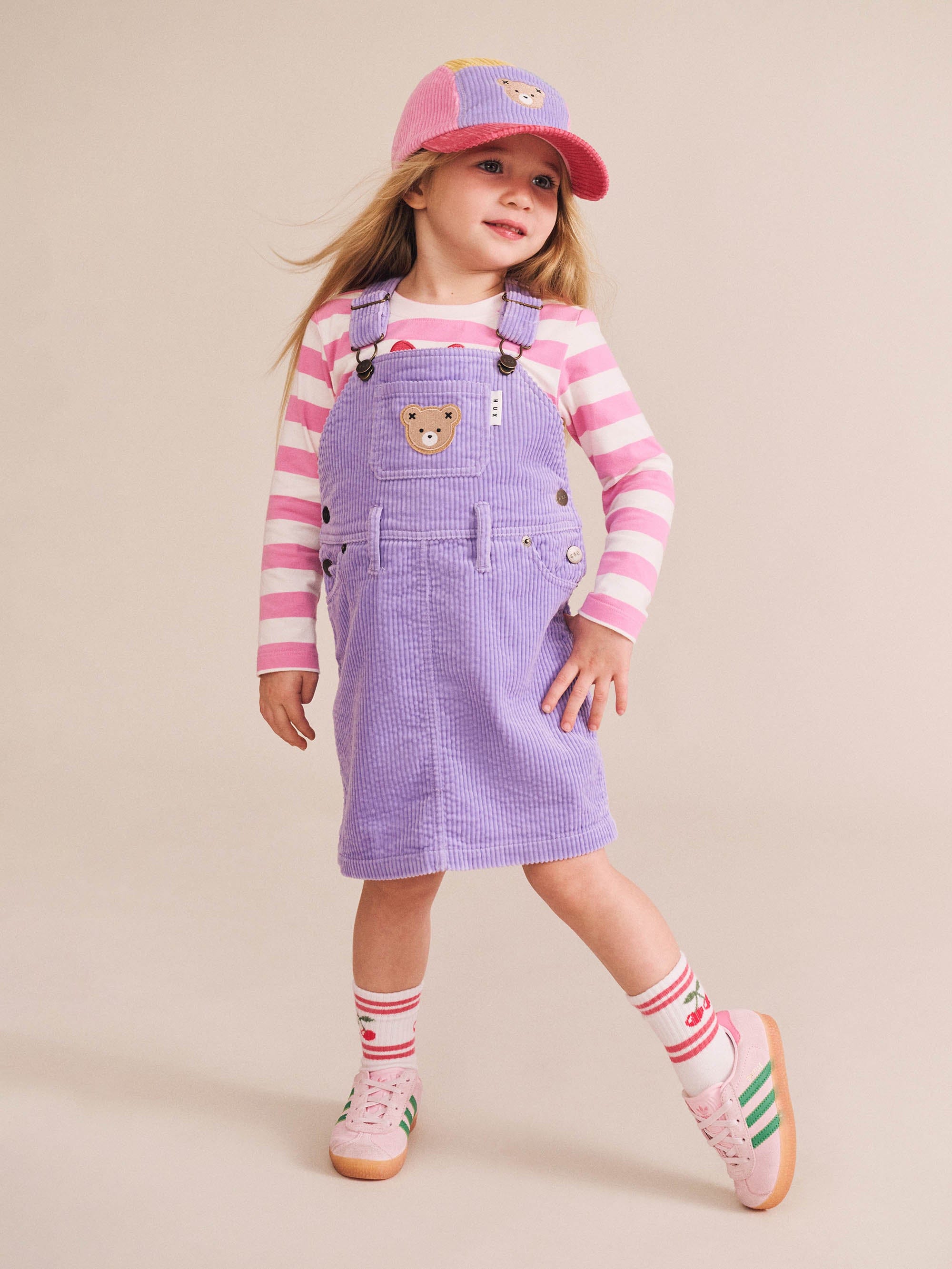 Huxbaby Girls Dress Classic Cord Pinafore