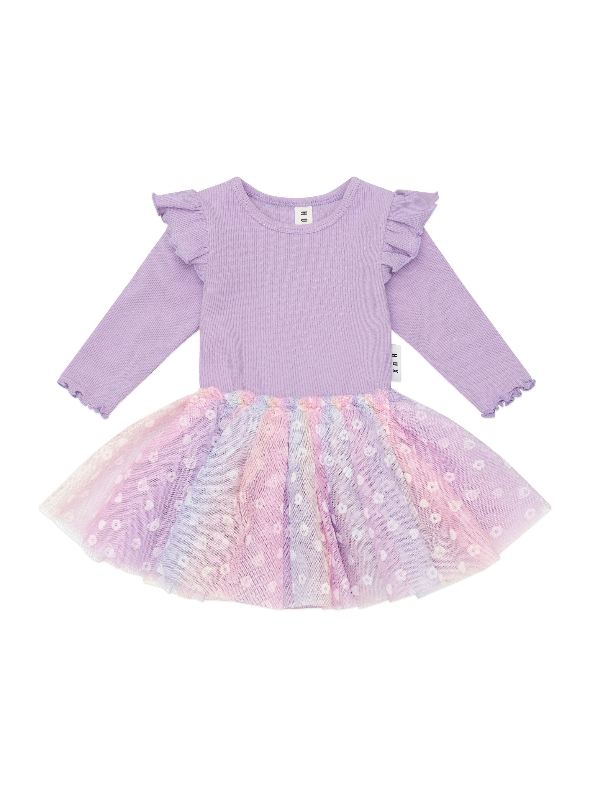 Huxbaby Girls Dress Cotton Candy Ballet Dress