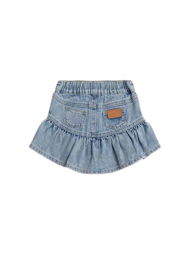 Huxbaby Girls Dress Dreamy Denim Frilly Skirt