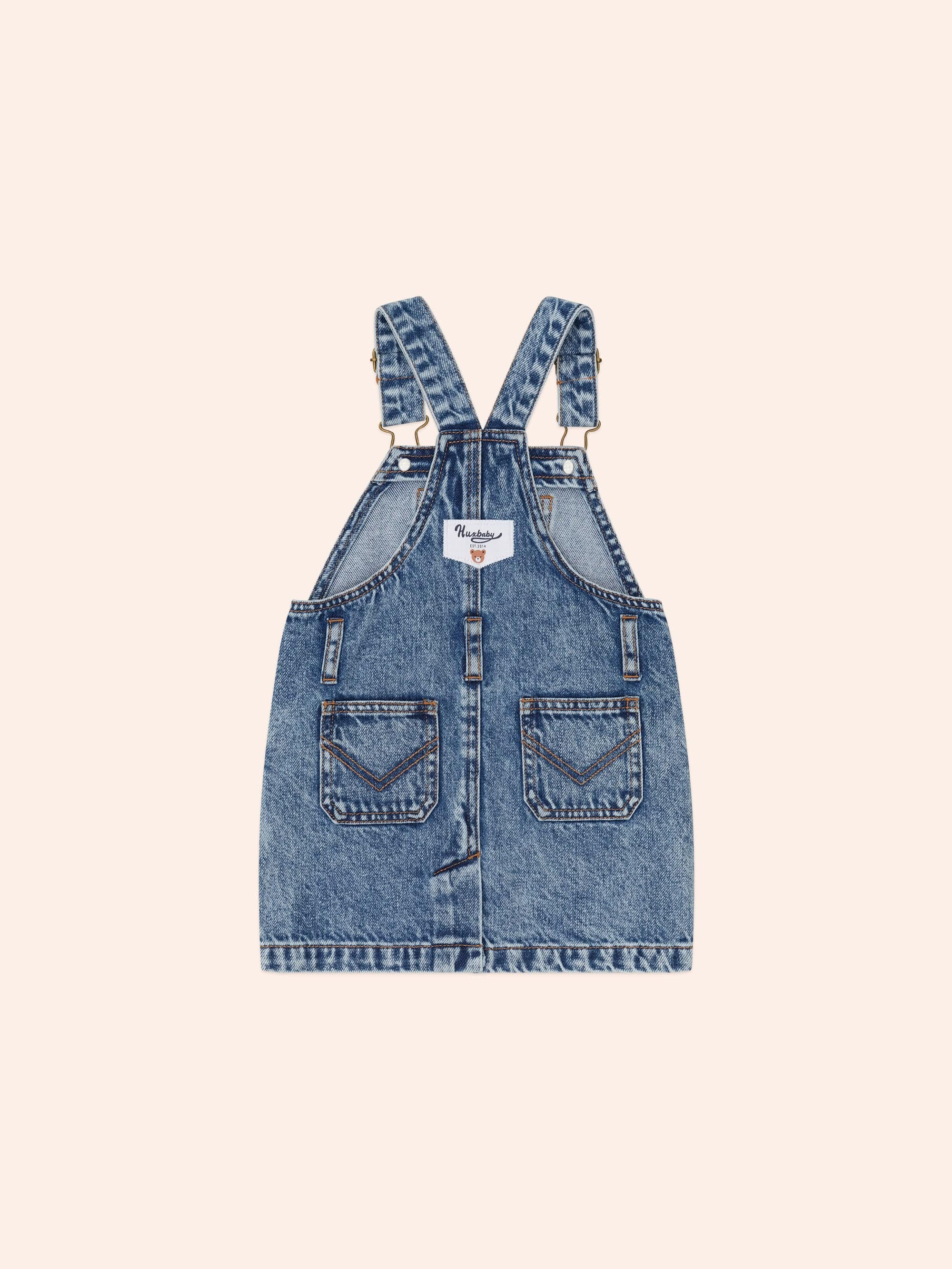 Huxbaby Girls Dress Dreamy Denim Pinafore