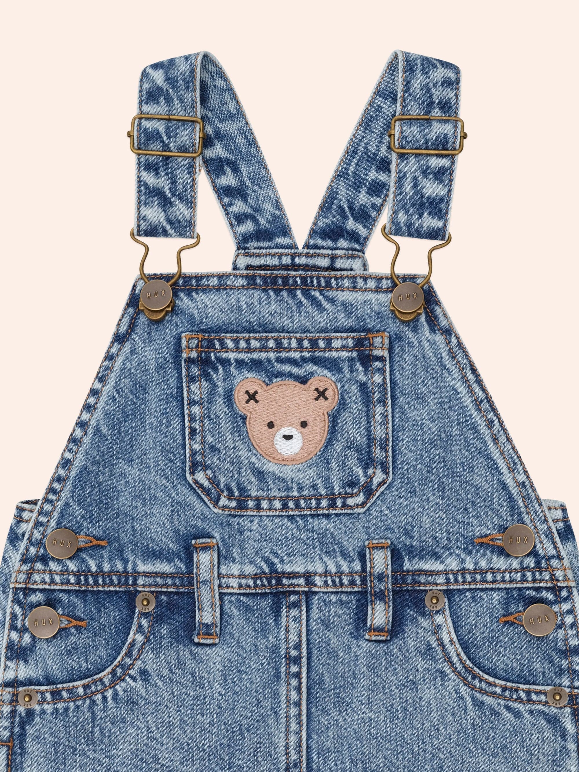 Huxbaby Girls Dress Dreamy Denim Pinafore