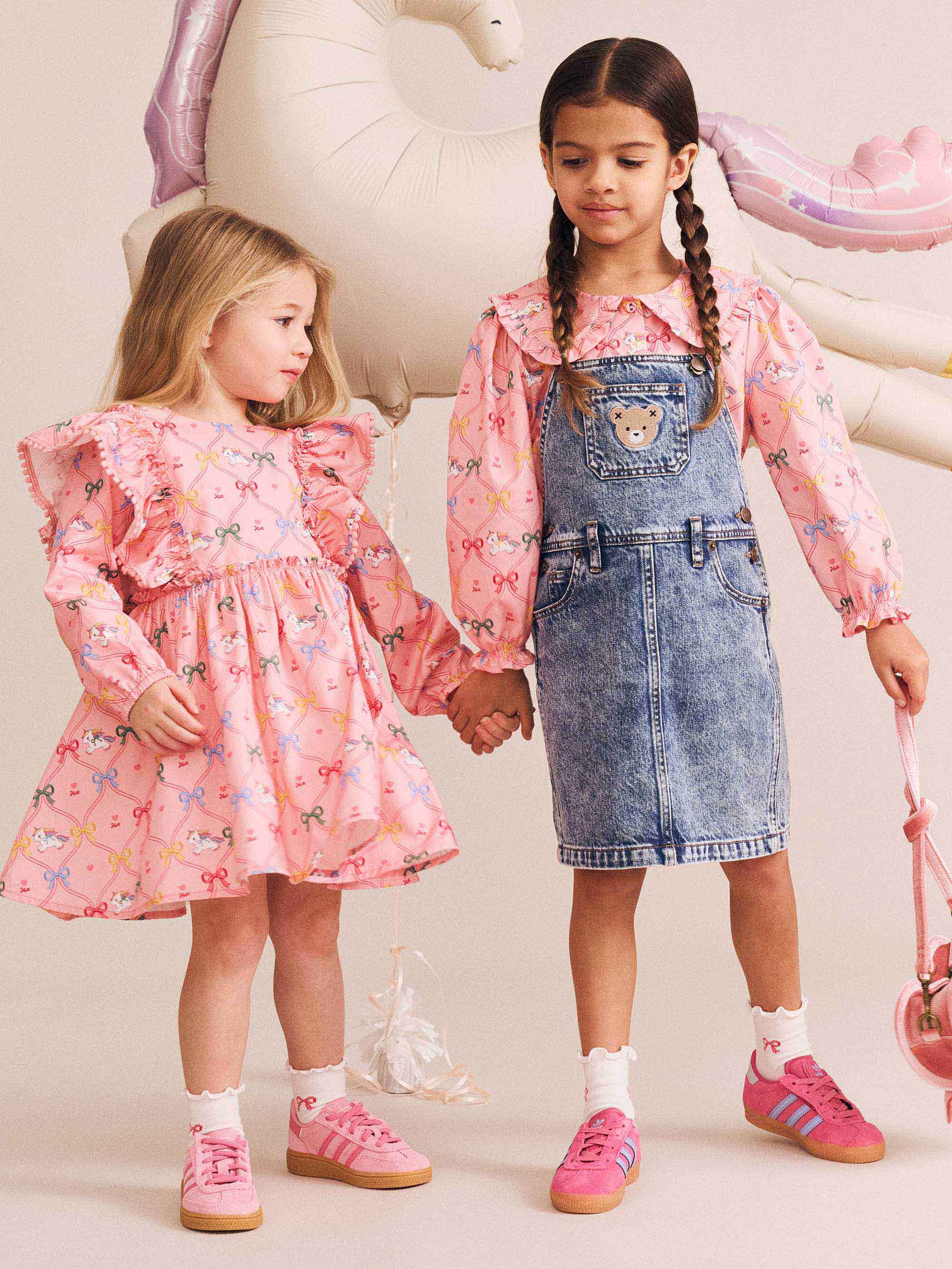 Huxbaby Girls Dress Dreamy Denim Pinafore