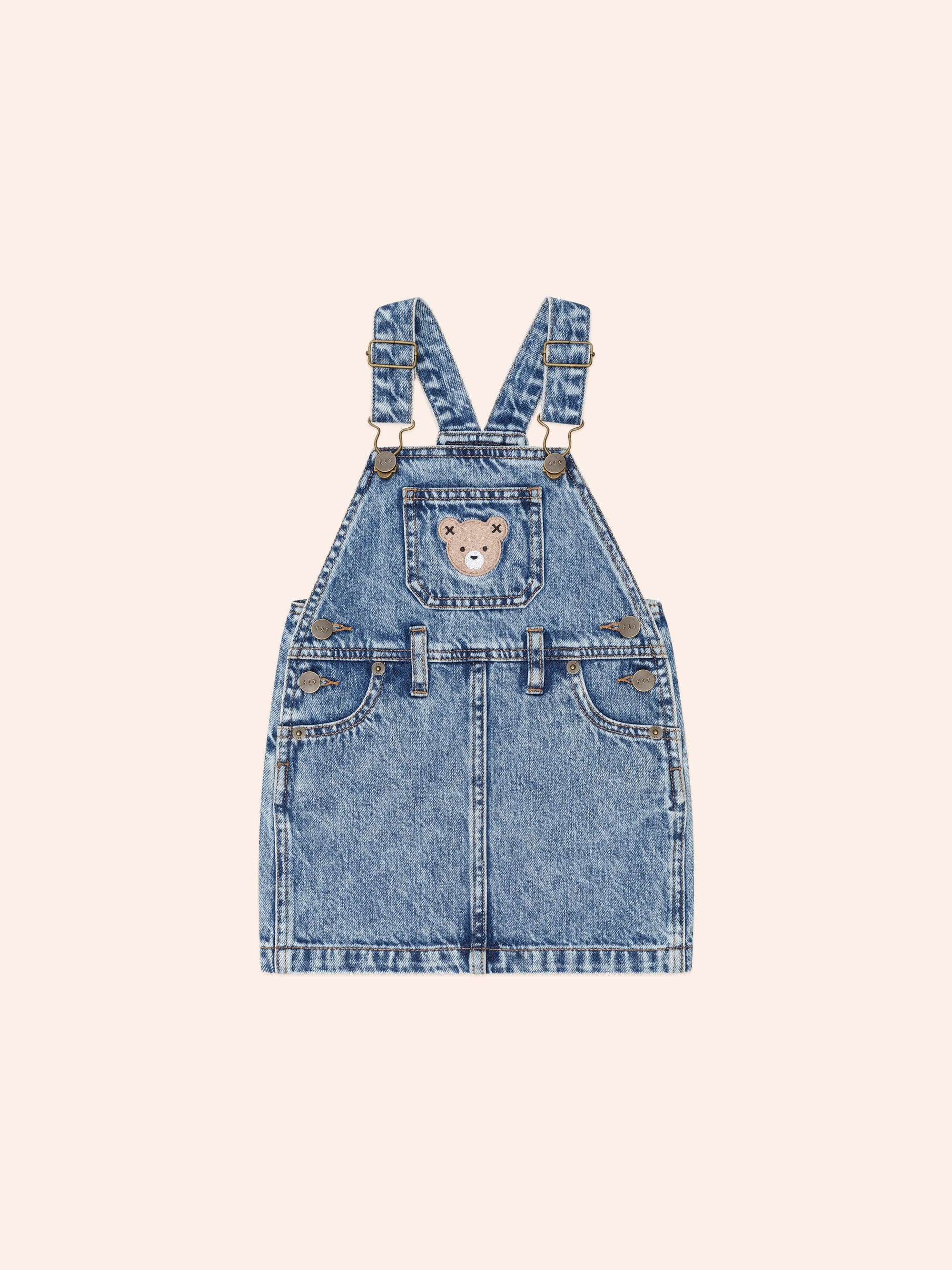 Huxbaby Girls Dress Dreamy Denim Pinafore