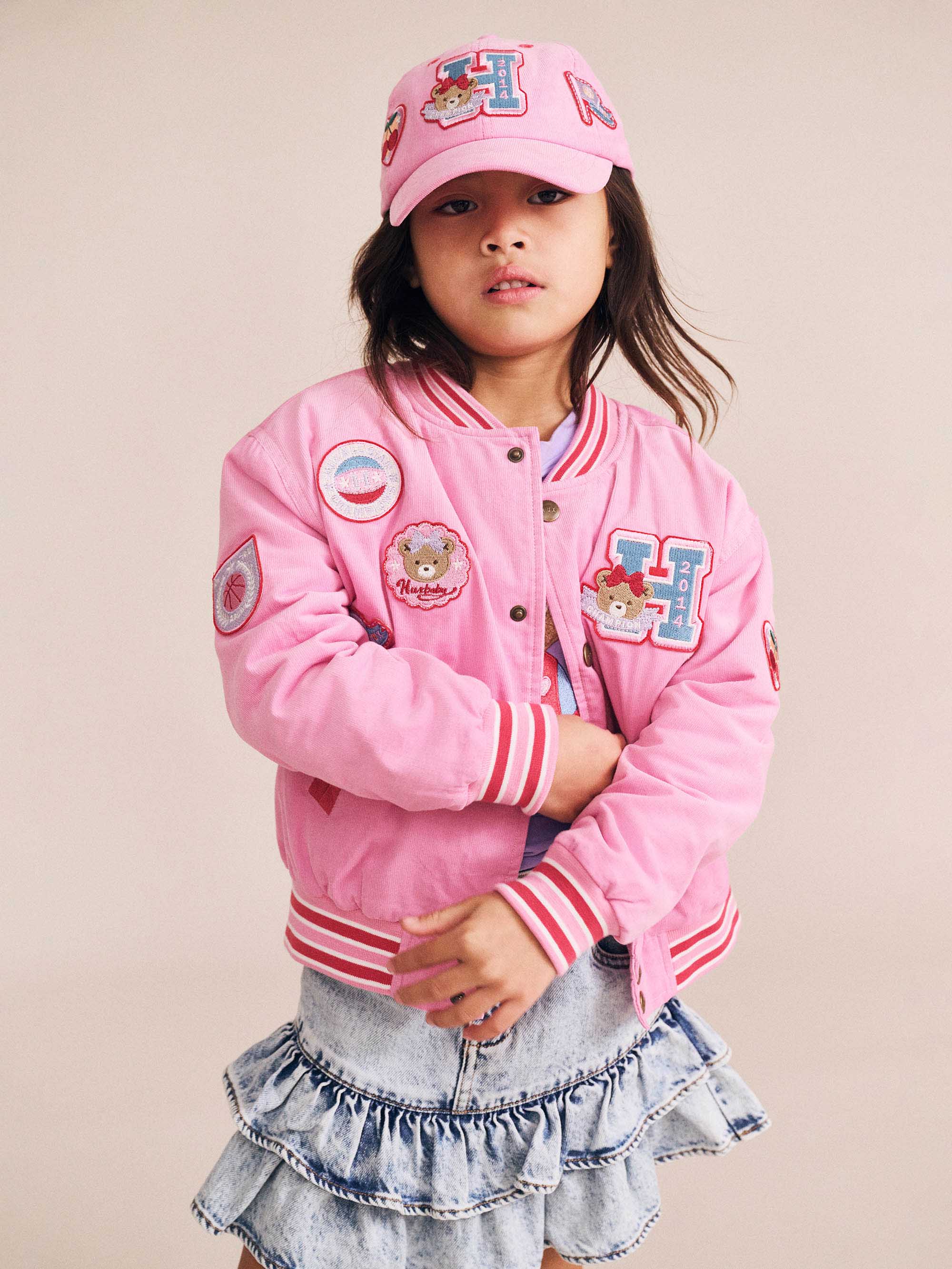 Huxbaby Girls Dress Dreamy Denim Tiered Skirt