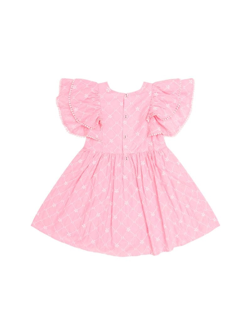Huxbaby Girls Dress Floral Broderie Dress