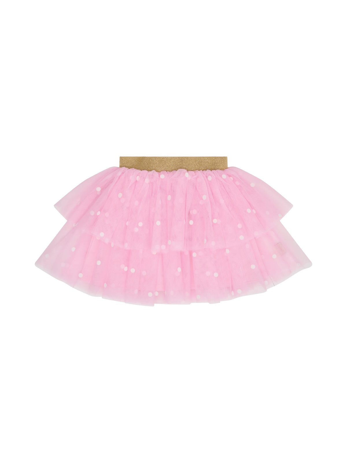 Huxbaby Girls Dress Foil Polka Dot Tiered Tulle Skirt