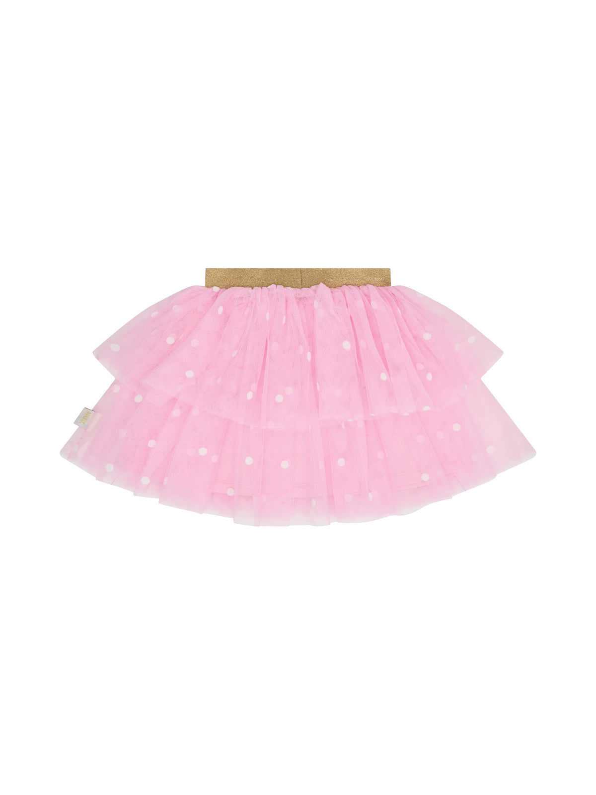 Huxbaby Girls Dress Foil Polka Dot Tiered Tulle Skirt