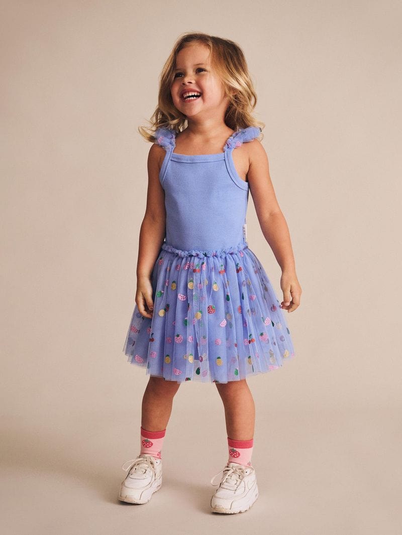 Huxbaby Girls Dress Fruit Salad Summer Tulle Dress