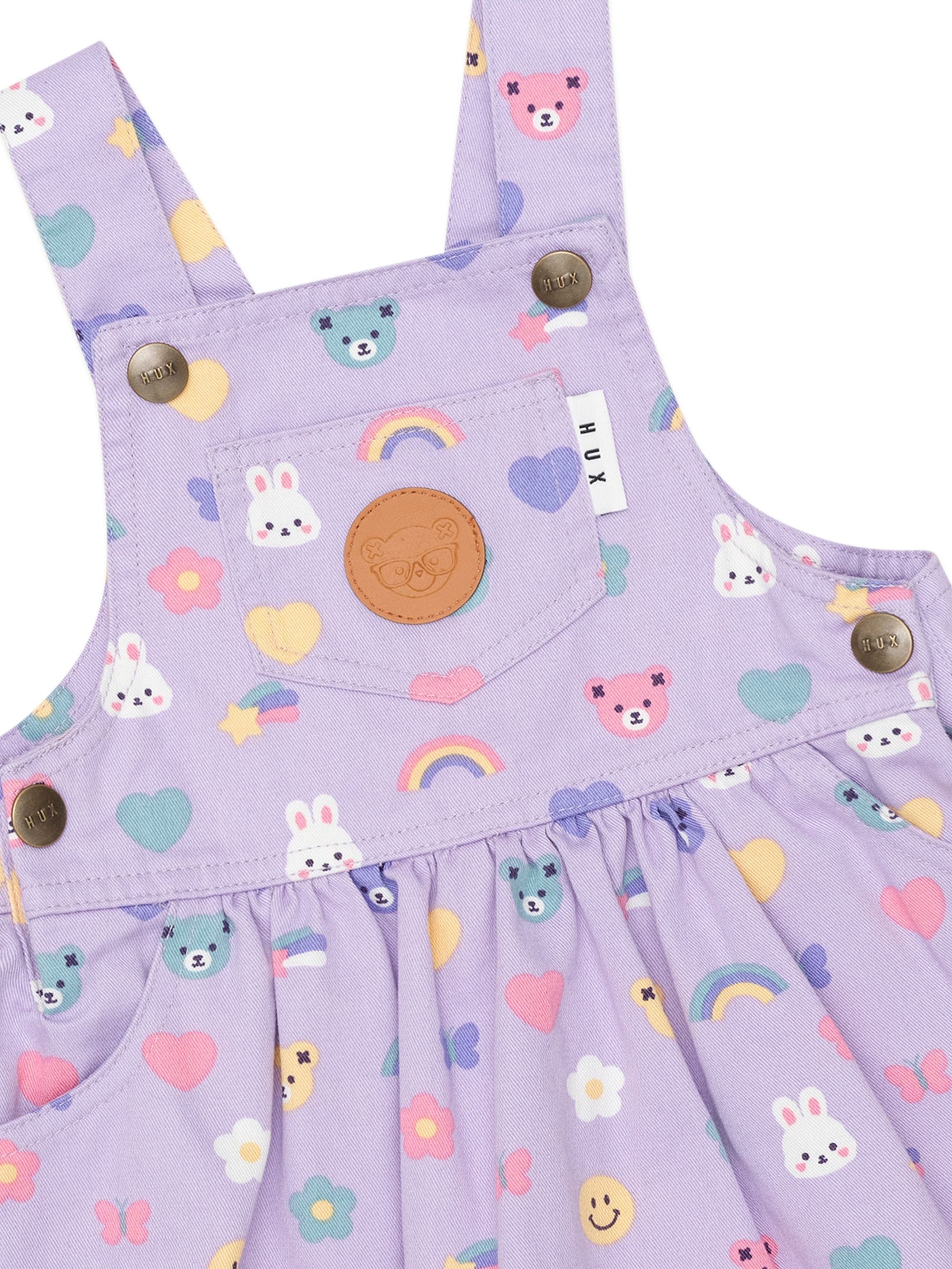 Huxbaby Girls Dress Hux Emoji Pinafore