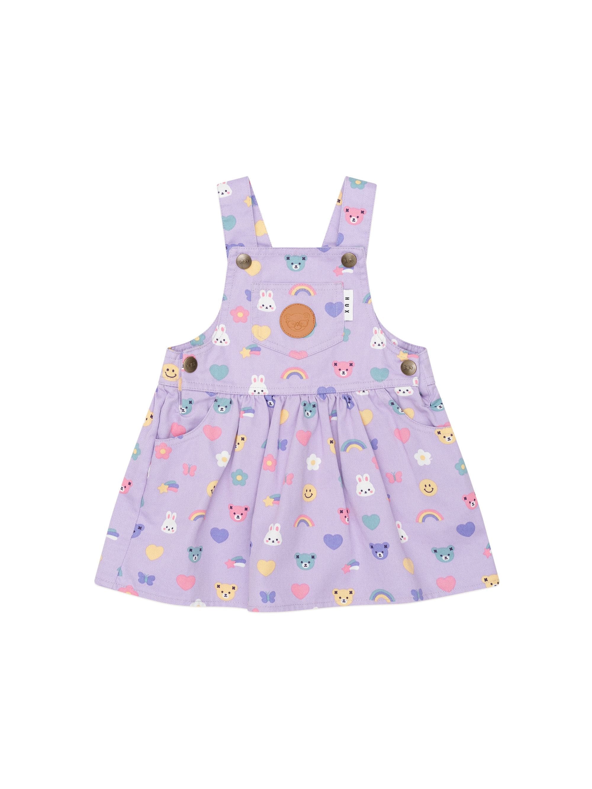 Huxbaby Girls Dress Hux Emoji Pinafore