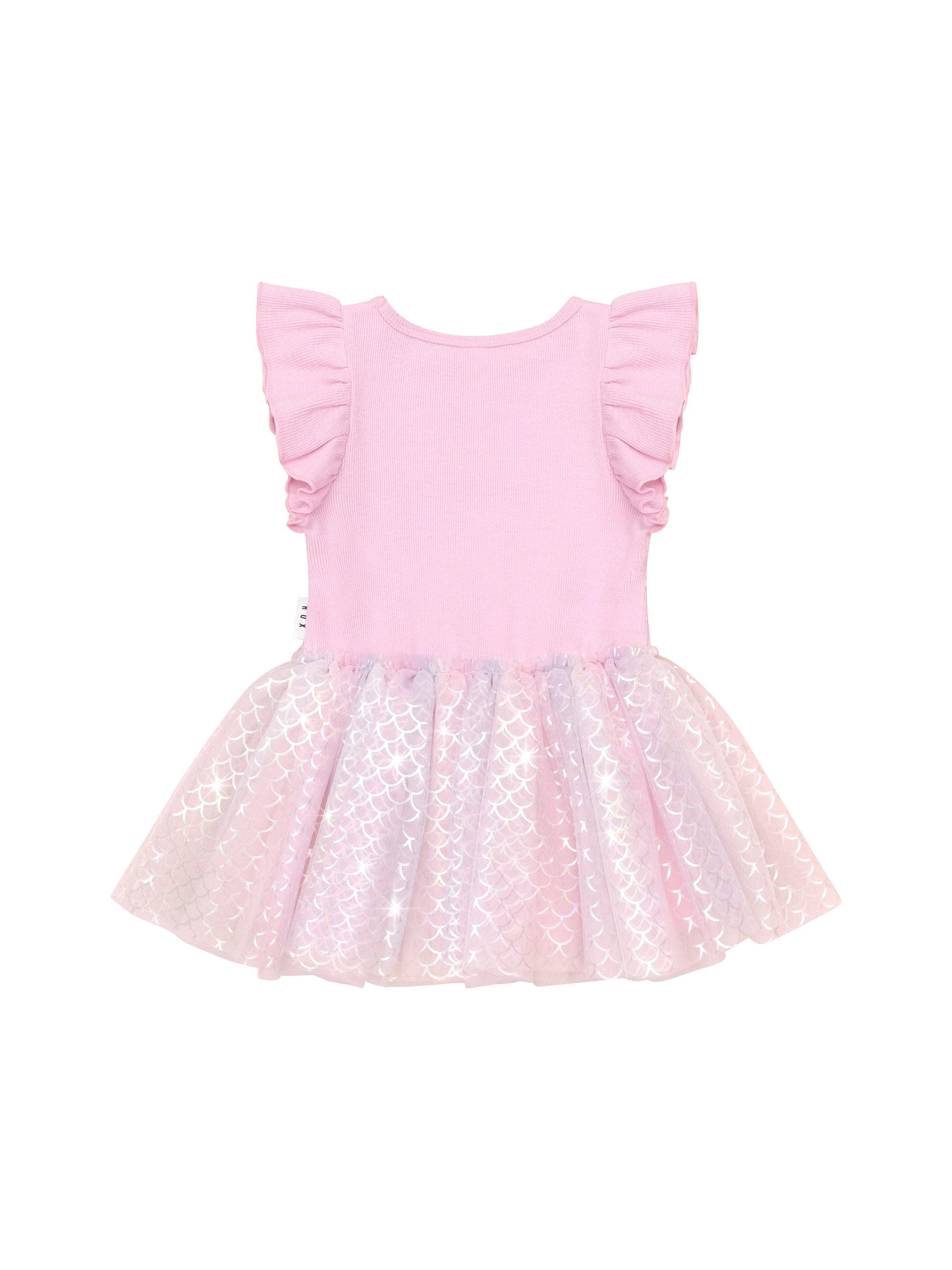 Huxbaby Girls Dress Mermaid Frill Ballet Dress