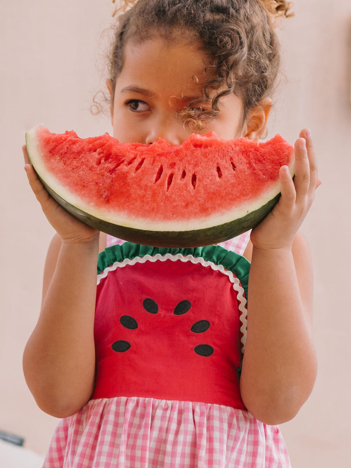 Huxbaby Girls Dress One-in-a-melon Check Dress