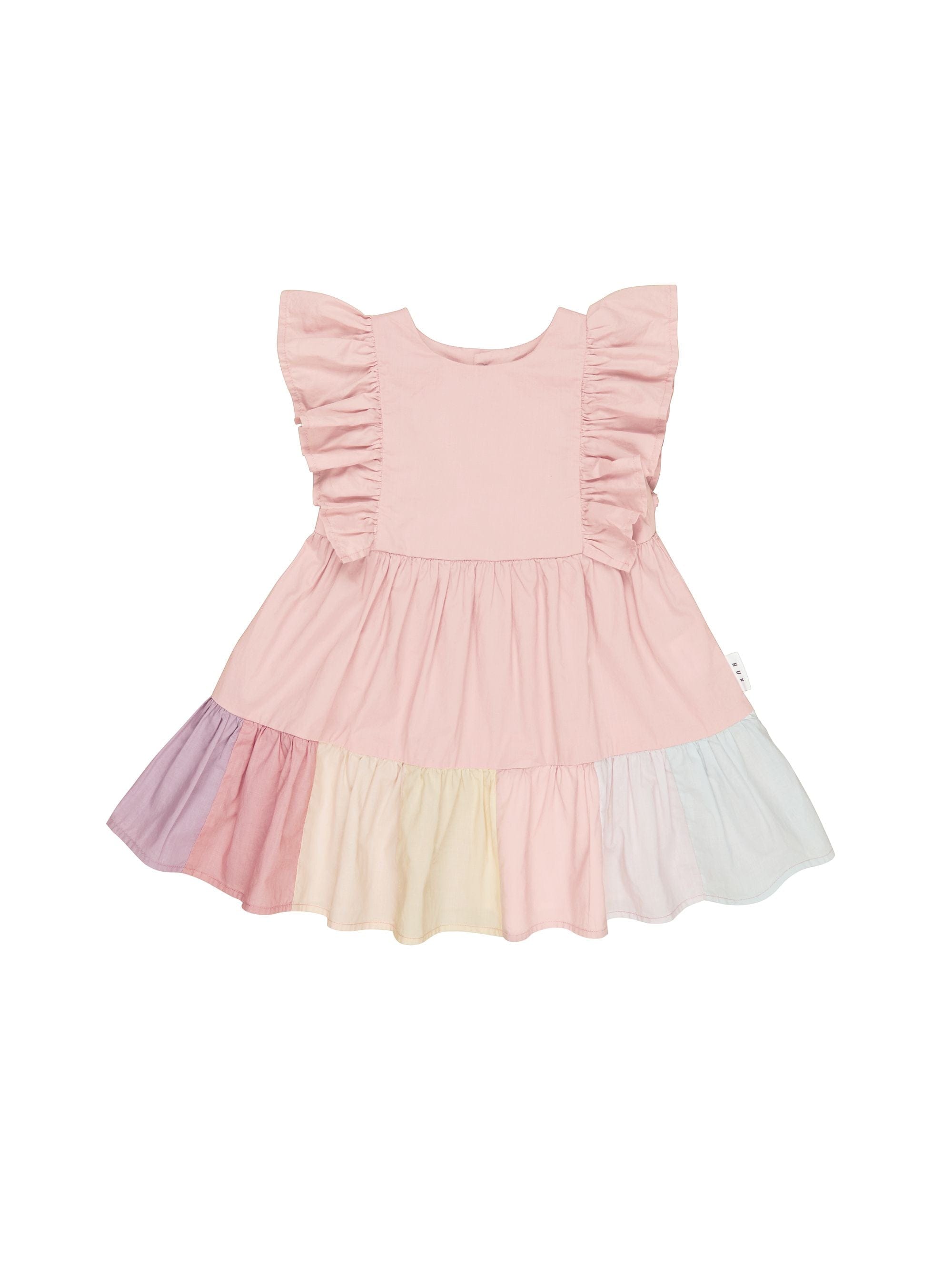 Huxbaby Girls Dress Riley Rainbow Hem Dress