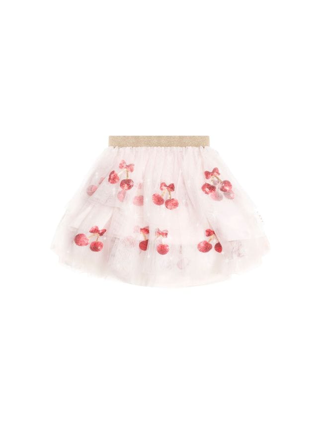Sequin Cherry Pie Tulle Skirt - Parnell Baby Boutique