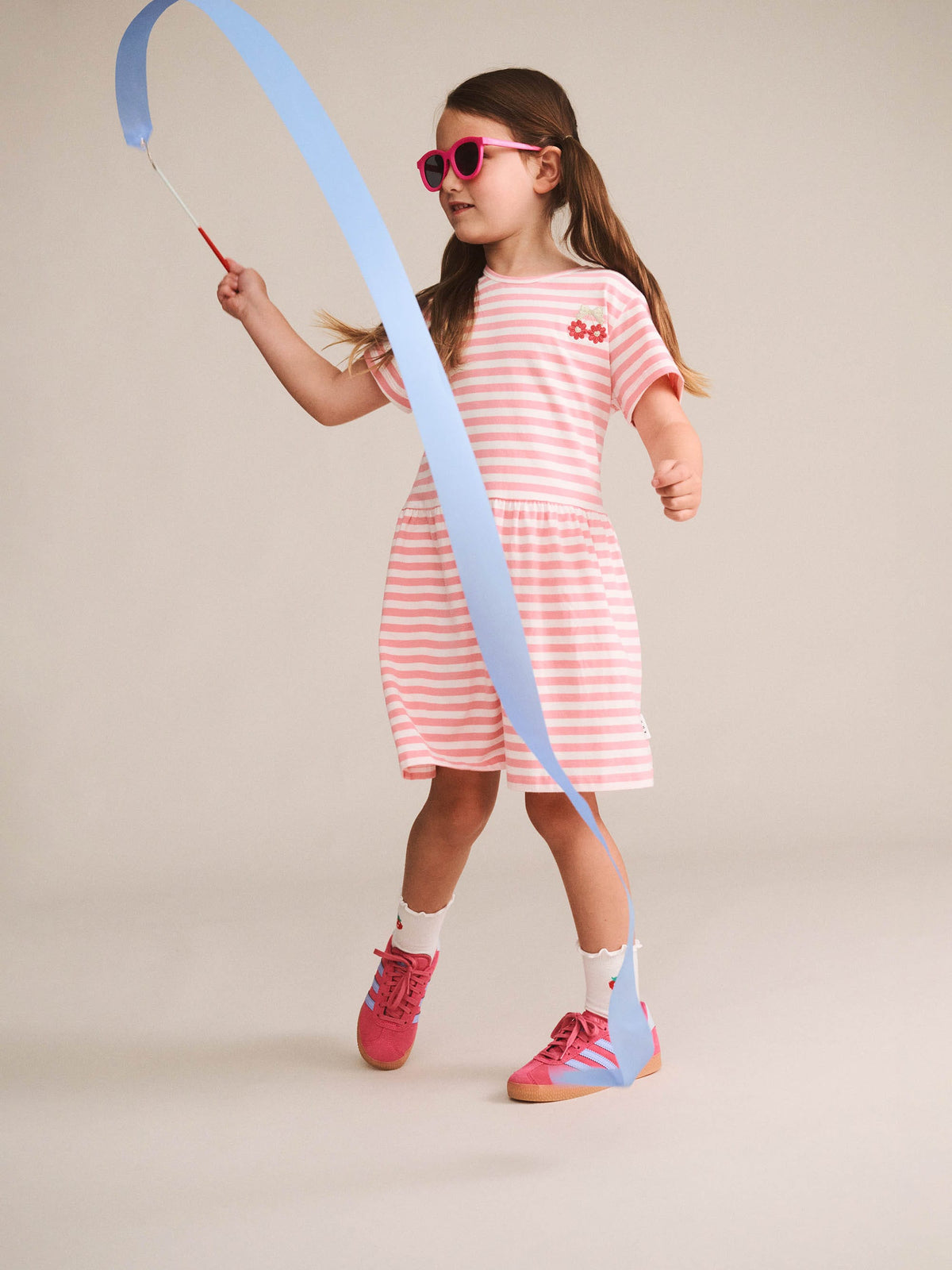 Huxbaby Girls Dress Tropical Twin Flower Dress