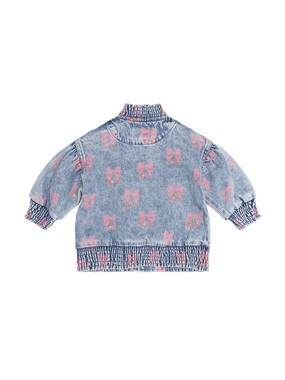 Huxbaby Girls Jacket Dreamy Denim Cherry Jacket