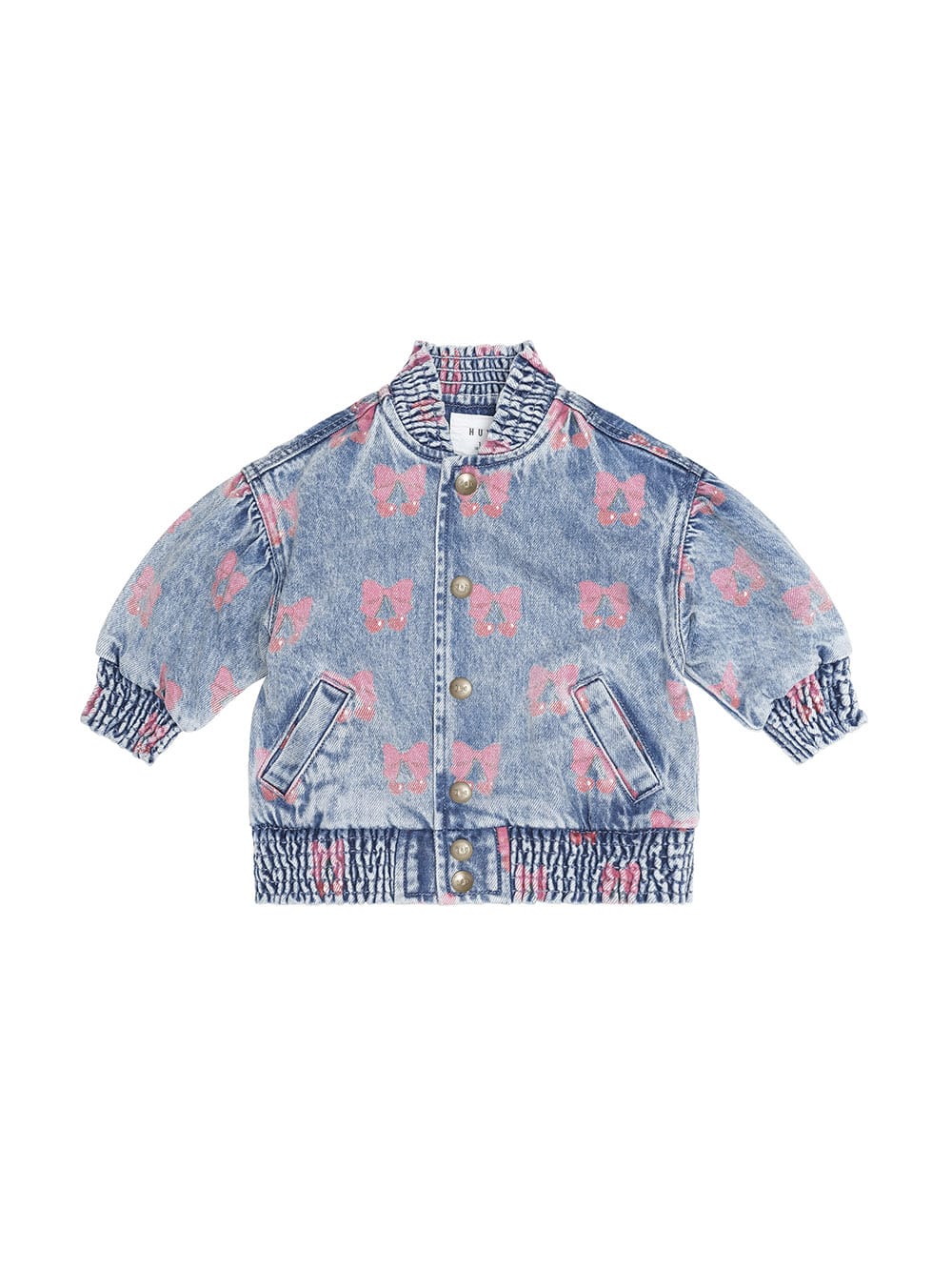 Huxbaby Girls Jacket Dreamy Denim Cherry Jacket