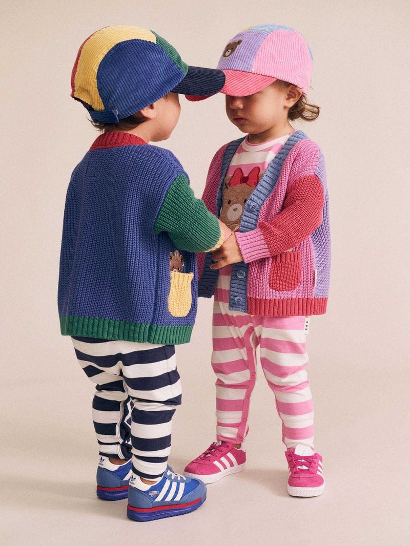 Huxbaby Girls Jumper Colourblock Varsity Hux Cardi