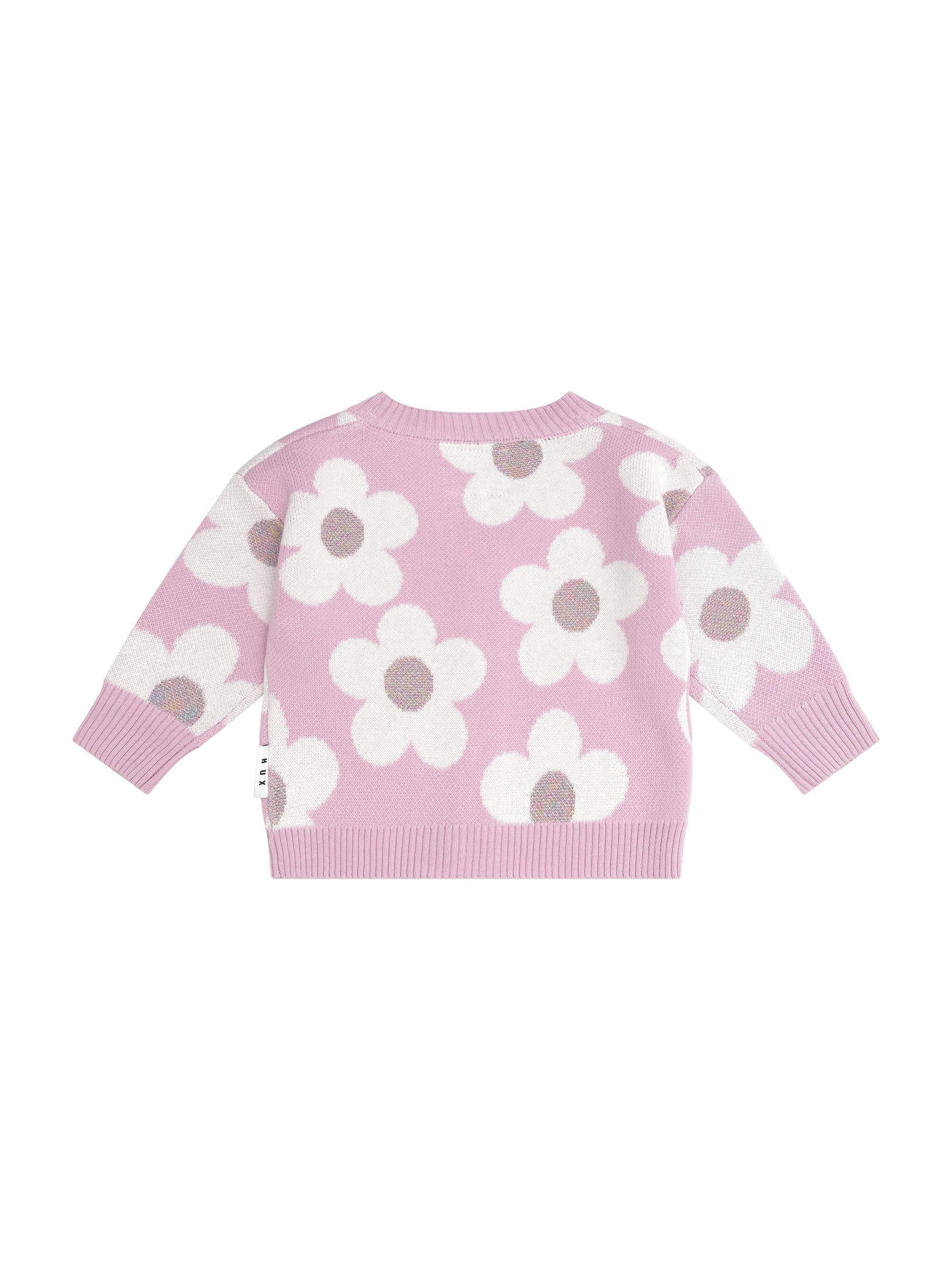 Huxbaby Girls Jumper Daisy Boxy Cardi