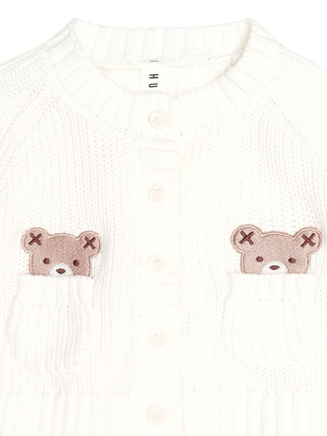 Huxbaby Girls Jumper Newborn Peekaboo Hux Cardi