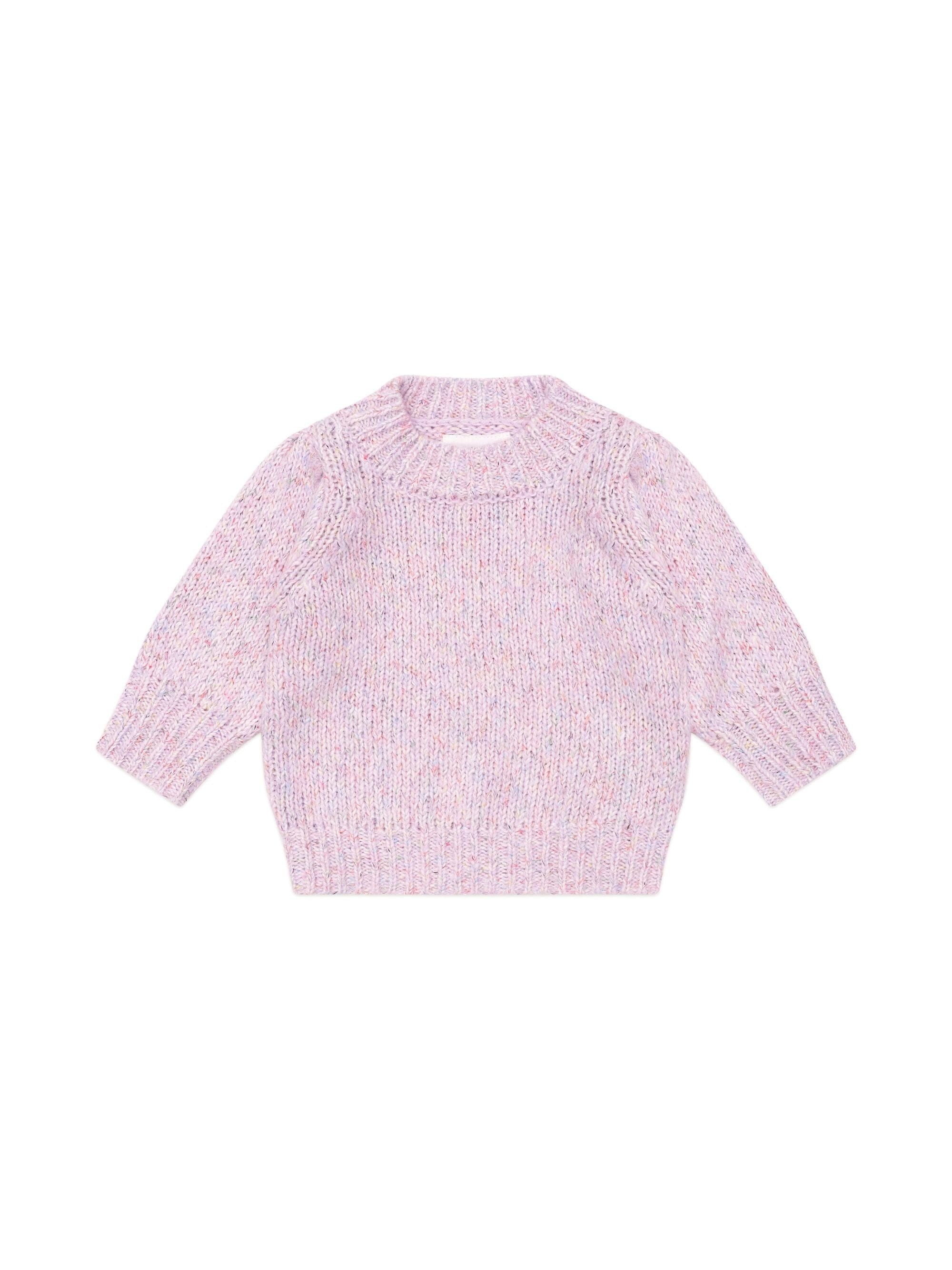 Huxbaby Girls Jumper Rainbow Sprinkles Puff Jumper