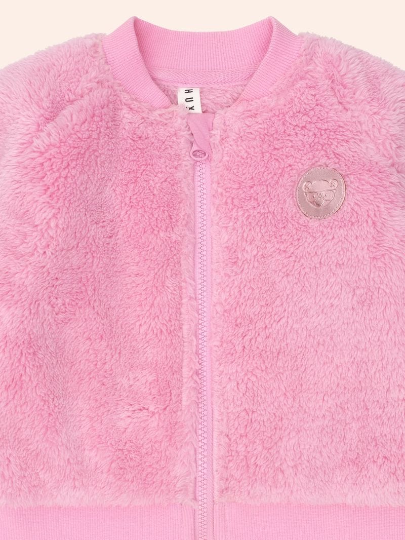 Huxbaby Girls Jumper Varsity Huxette Fur Jacket