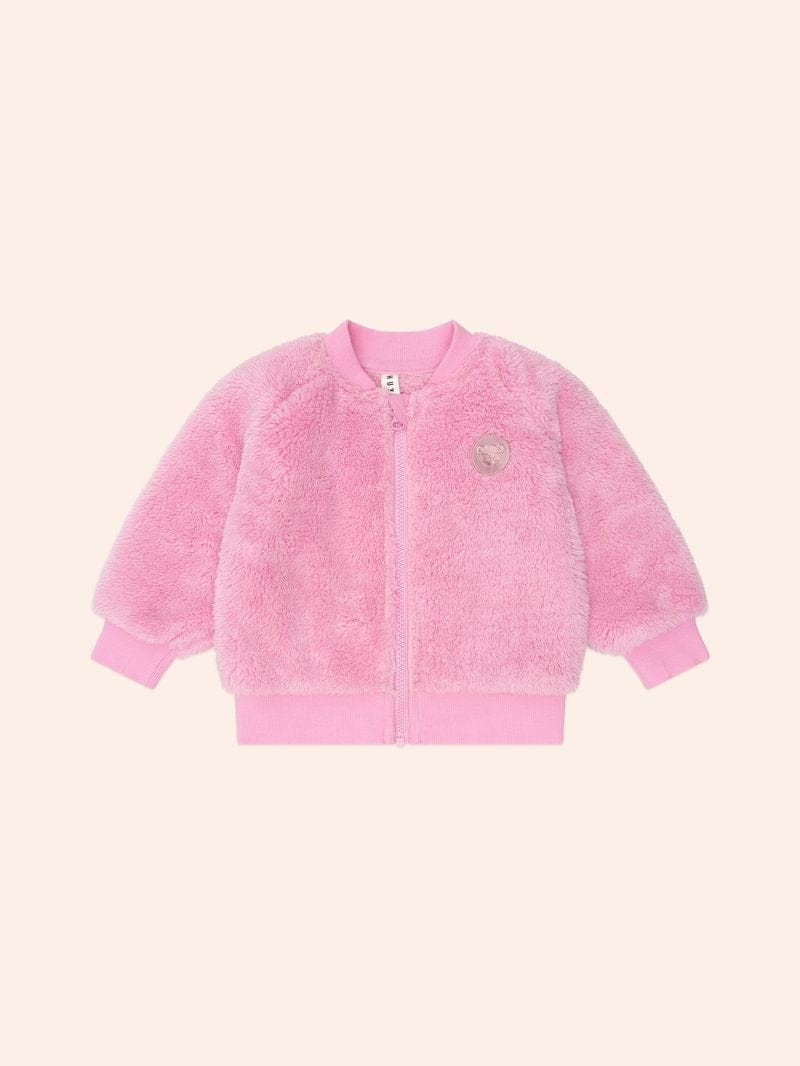 Huxbaby Girls Jumper Varsity Huxette Fur Jacket