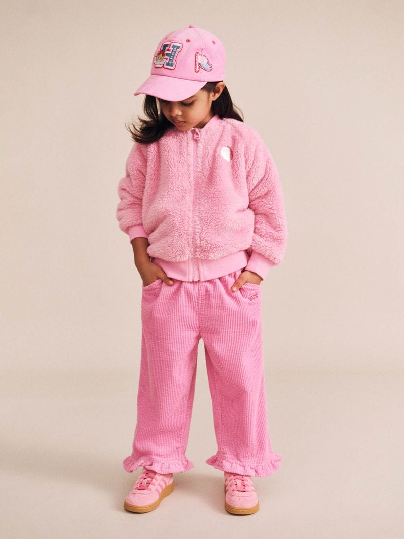 Huxbaby Girls Jumper Varsity Huxette Fur Jacket