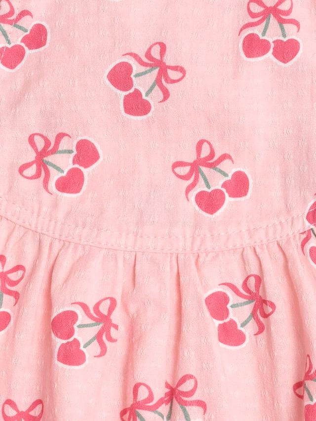 Huxbaby Girls Onesie Cherry Pie Frilly Playsuit