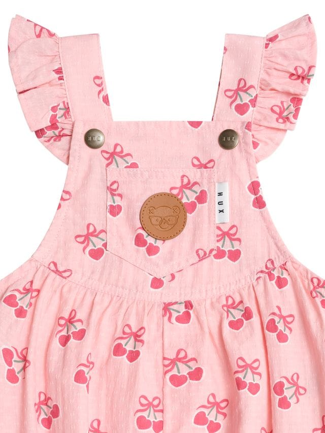 Huxbaby Girls Onesie Cherry Pie Frilly Playsuit
