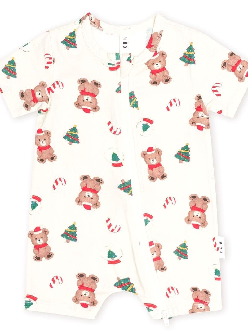 Huxbaby Girls Onesie Festive Hux Zip Romper