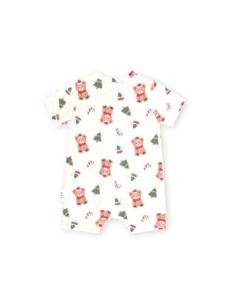 Huxbaby Girls Onesie Festive Hux Zip Romper