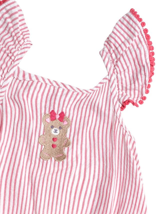 Huxbaby Girls Onesie Gingerbread Frill Playsuit