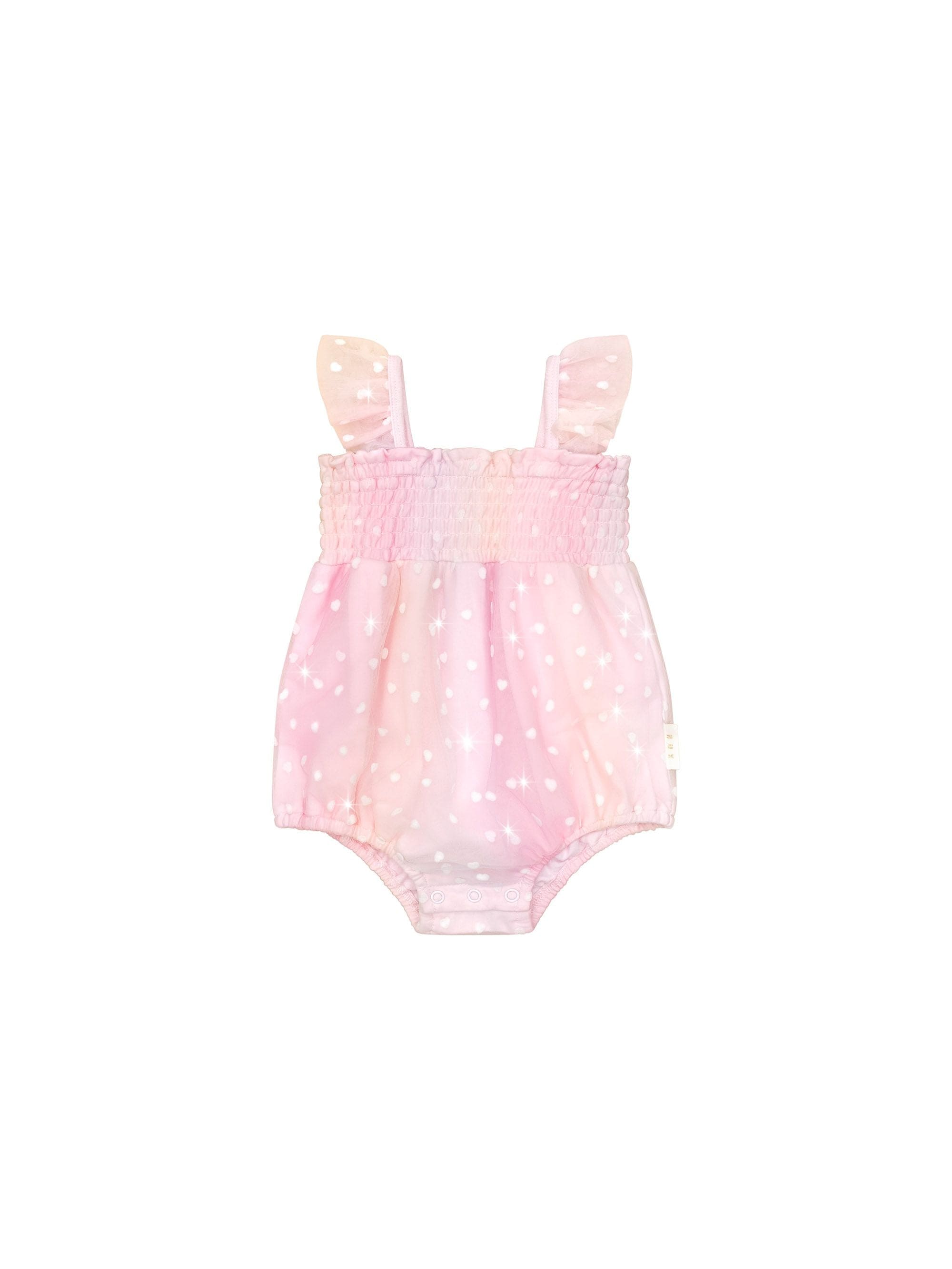 Huxbaby Girls Onesie Sweetheart Frill Tulle Playsuit