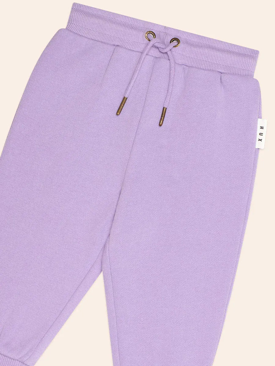Huxbaby Girls Pant Violet Retro Trackie