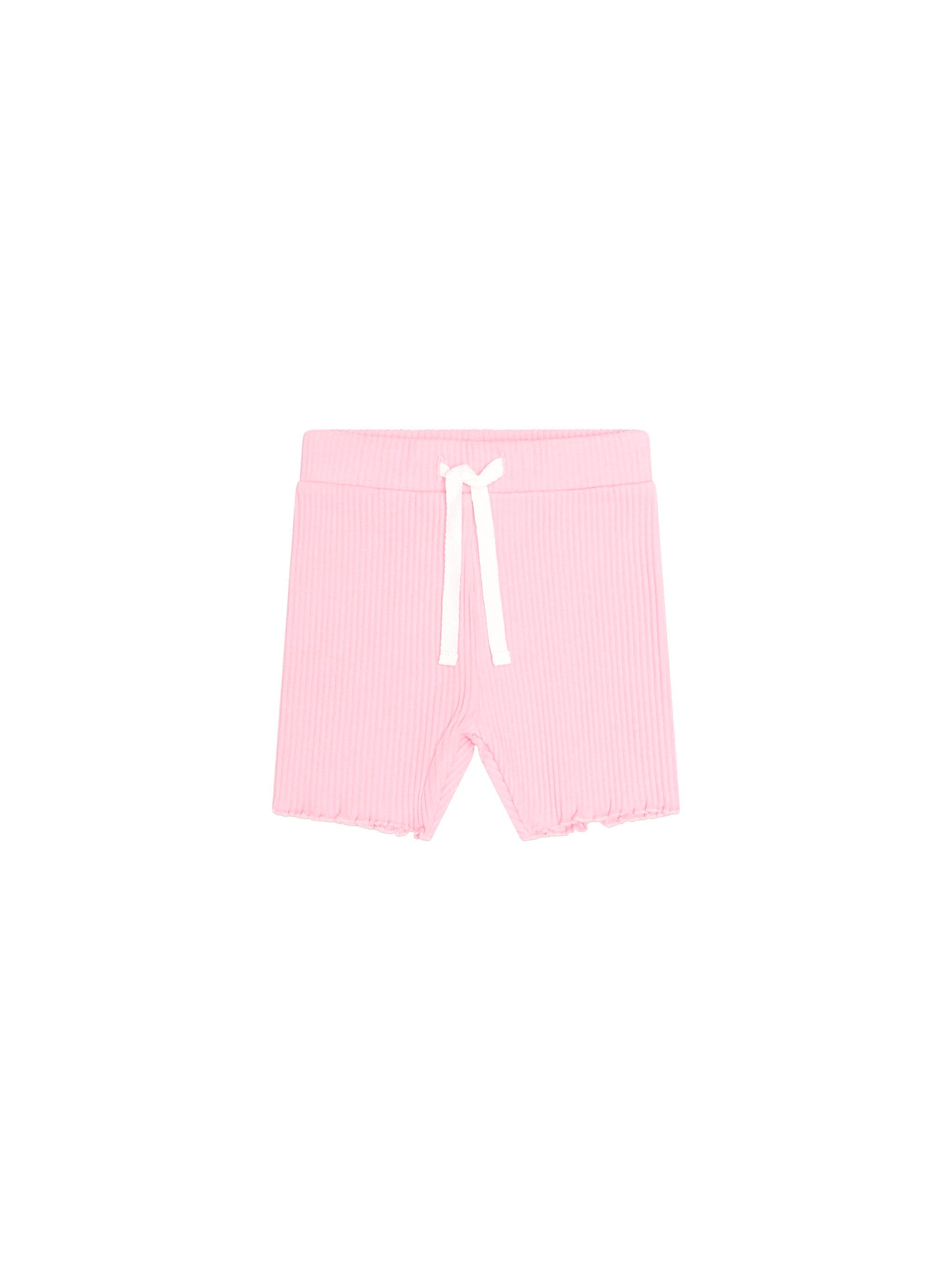 Huxbaby Girls Pants 1Y Strawberry Creme Rib Bike Short